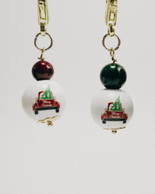 Red Truck Christmas Stitch Markers